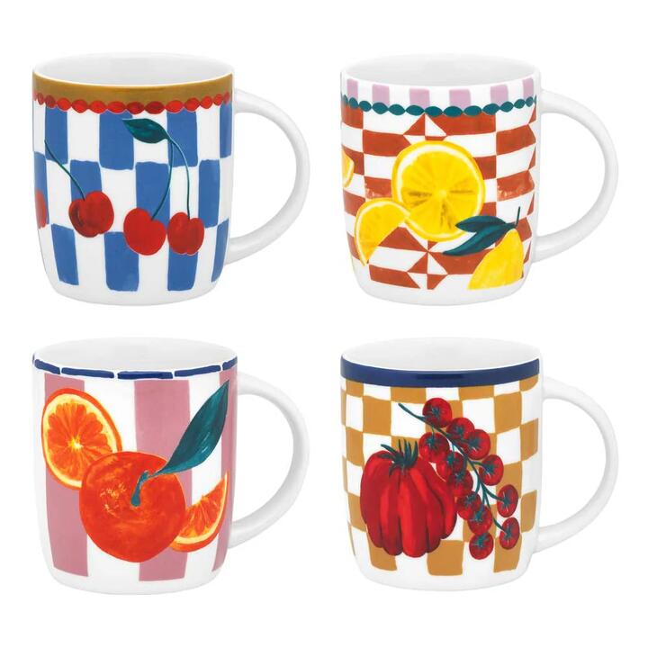 Porto Valentina Set of 4 Mugs 300ml