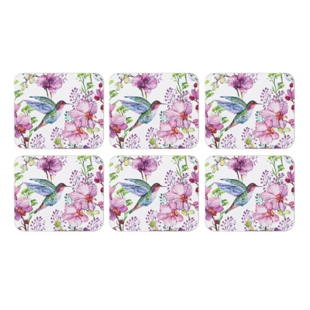 Ashdene Birds & Blooms Set of 6 Coaster Set