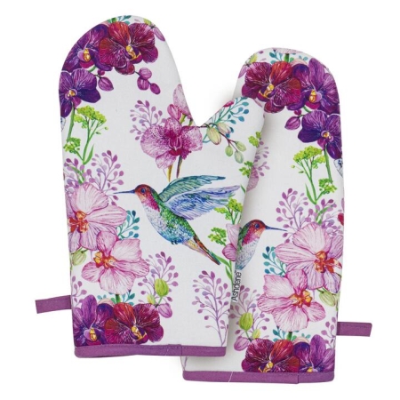 Ashdene Birds & Blooms Set of 2 Oven Mitts