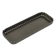 Bakemaster Perfect Crust Loose Base Fluted Rectangular Quiche Pan