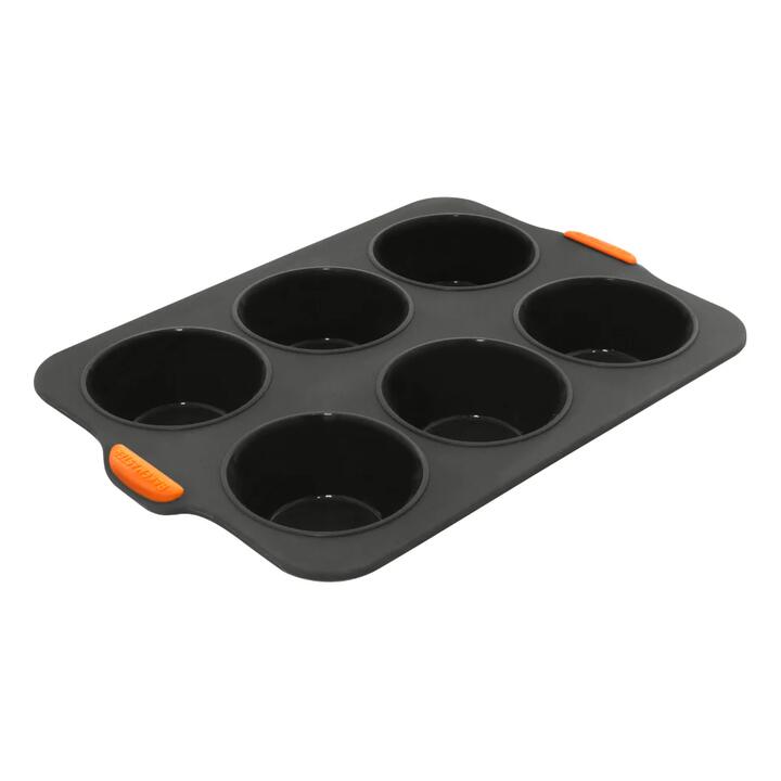 Bakemaster Silicone 6 Cup Large Muffin Pan