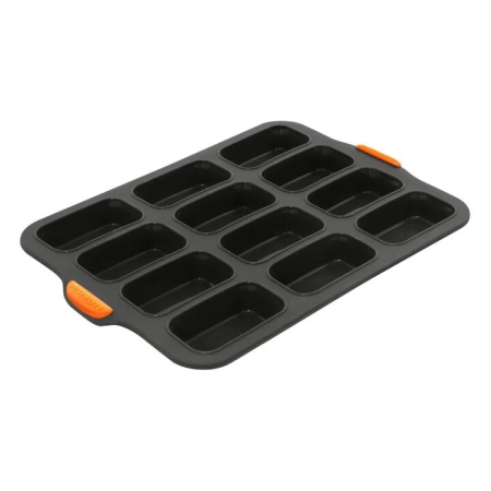 Bakemaster Silicone 12 Cup Mini Loaf Pan