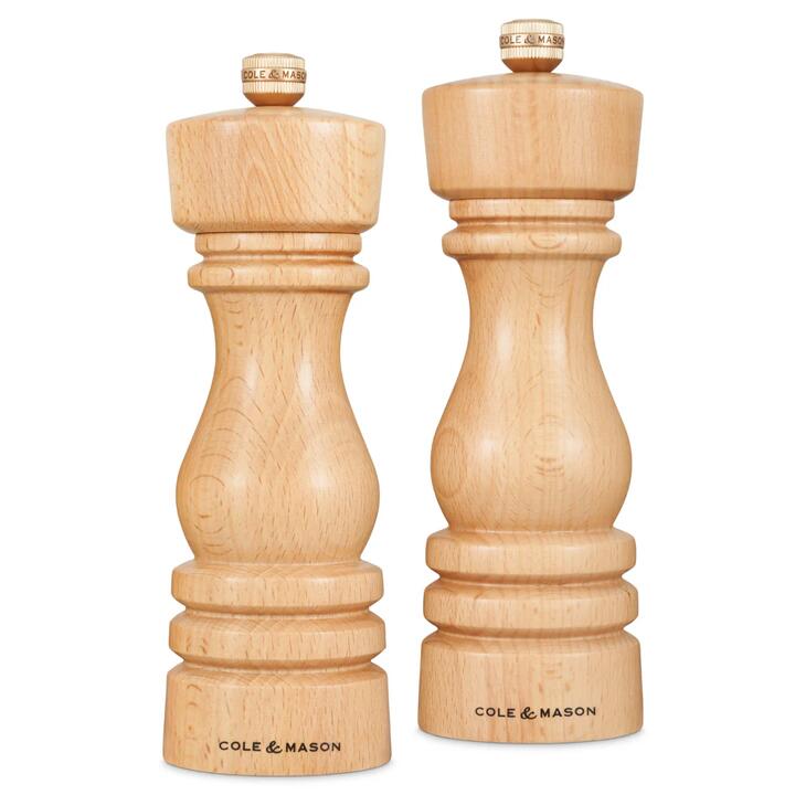 Cole & Mason London Mills 180mm Gift Set Natural Beech