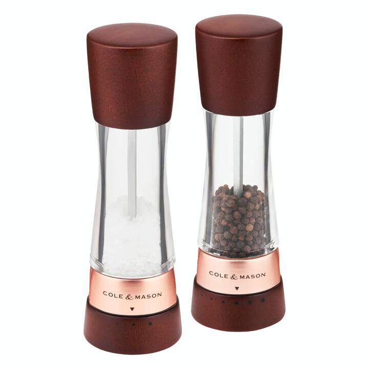 Cole & Mason Derwent Mills 190mm Gift Set Chestnut & Rose Gold
