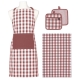 Ladelle Eco Gingham Kitchen Accessories Set Blush