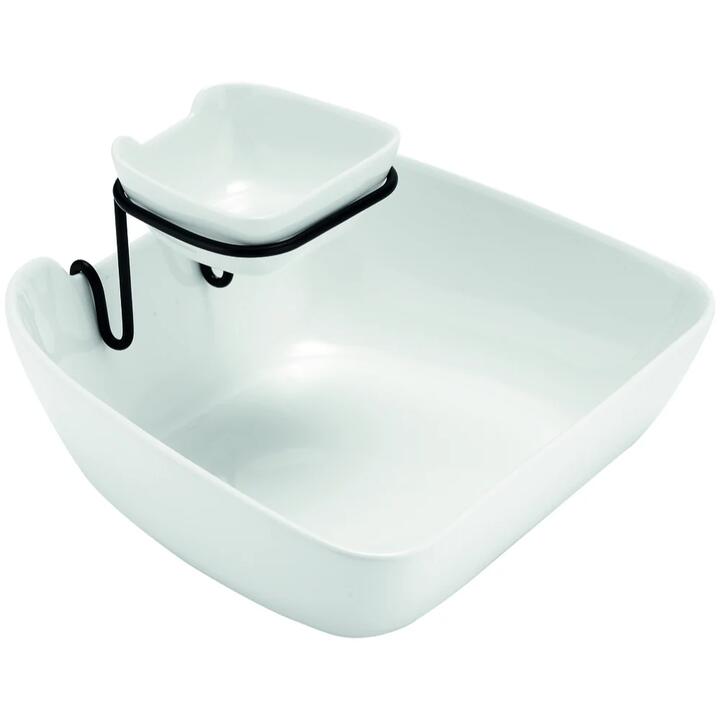 Ladelle Alto Serve & Share Double Layer Chip & Dip Bowl