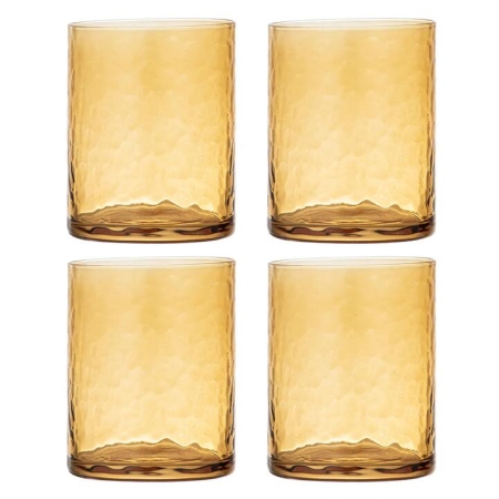 Ladelle Flynn Set of 4 Glass Tumblers