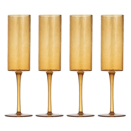 Ladelle Flynn Set of 4 Champagne Glasses