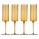 Ladelle Flynn Set of 4 Champagne Glasses