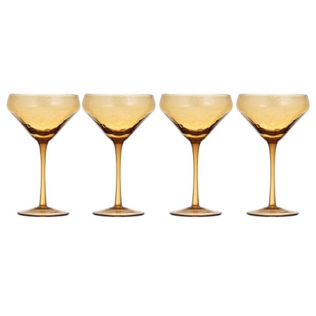 Ladelle Flynn Set of 4 Coupe Glasses