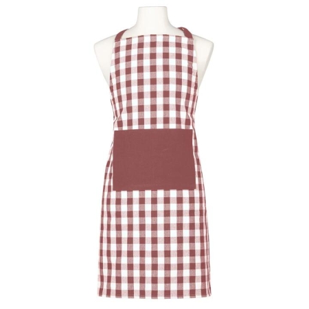Ladelle Eco Gingham Apron Blush