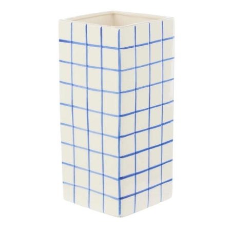 Emporium Lulu Collection Check Vase