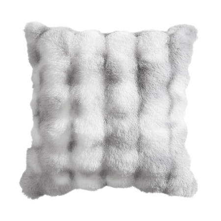 Platinum Collection Faux Rabbit Fur Cushion