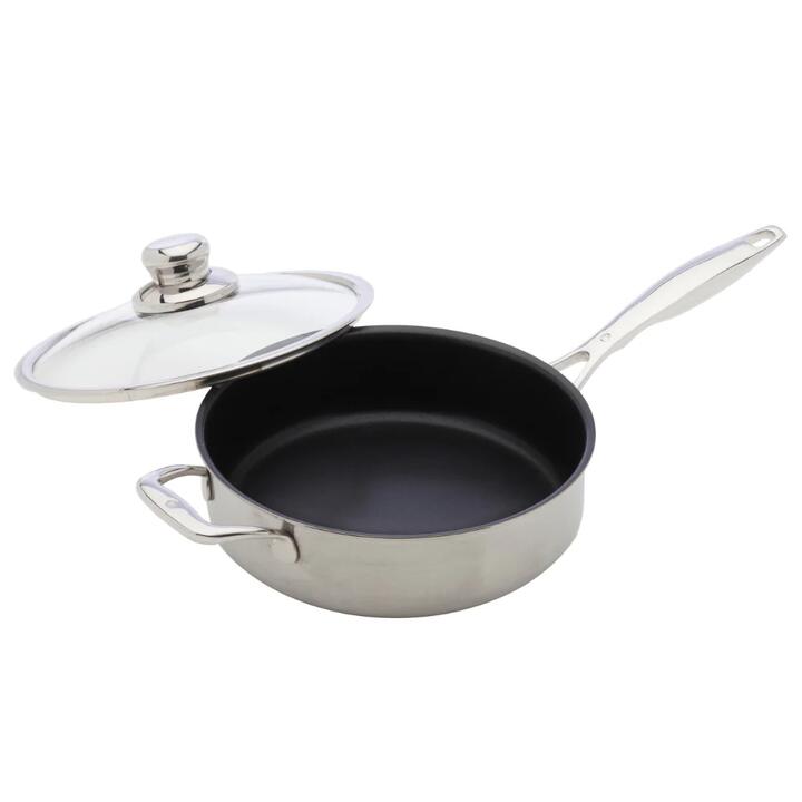 Swiss Diamond Nonstick Clad Induction 24cm 3L Saute Pan & Lid