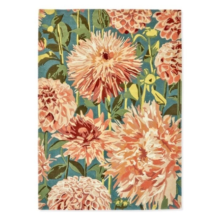 Harlequin Dahlia Coral Wilderness Rug-350 x 250cm