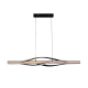 Randy Sleek Curvy CCT LED Hanging Pendant Light Lamp Black/Wood