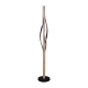 Randy Sleek Curvy LED Standing Floor Light Lamp Black/Wood
