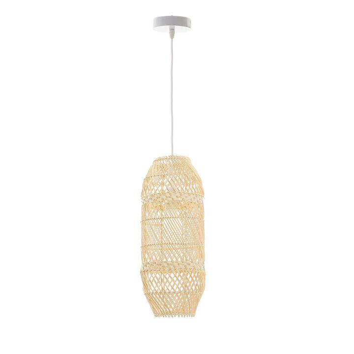 Delai Hand-Woven Rattan Small Hanging Pendant Light Lamp Natural