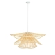 Annette Classic Country Style Rattan Hanging Pendant Light Lamp Natural