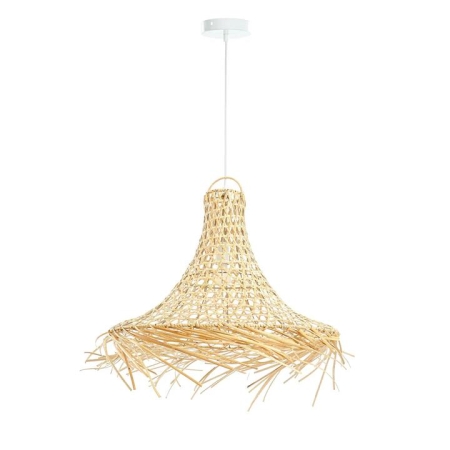 Swain Nordic Rustic Bamboo Rattan Hanging Pendant Light Lamp Natural