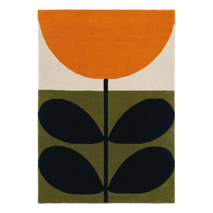 Orla Kiely Stem Black Rug-230 x 160cm