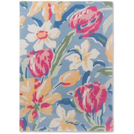 Laura Ashley Tulips Rug China Blue-240 x 170cm