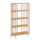 Design Square Connell Modern 5-Tier Bookcase Display Shelves Organiser Oak