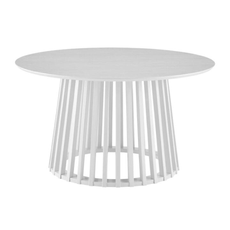 Design Square Calandra Classic Round Tea Coffee Table 90cm White