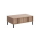 Design Square Gaea Rectangular Tea Coffee Table 2-Drawers Oak