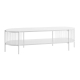Design Square Connell Modern Wooden Entertainment Unit TV Stand Open Shelf - White