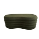 Maestro Furniture Finian Modern Stylish Boucle Fabric Storage Ottoman Bench Foot Rest Green