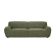 Maestro Furniture Jolanda Fabric 3-Seater Sofa Lounge Couch Plush Cushion Green