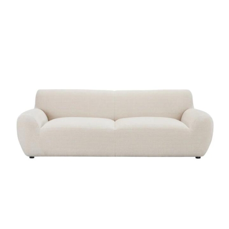 Maestro Furniture Jolanda Fabric 3-Seater Sofa Lounge Couch Plush Cushion Beige