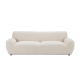 Maestro Furniture Jolanda Fabric 3-Seater Sofa Lounge Couch Plush Cushion Beige