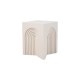 Maestro Furniture Laurance Modern Stylish Squre End Lamp Side Table Cream