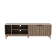 Maestro Furniture Ozzy Modern Lowline Entertainment Unit TV Stand 160cm 2-Door Oak