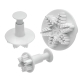 Mondo Snowflake Plunger Cutter 3 Piece Set