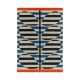 Orla Kiely Stripy Stem Outdoor Rug Azure-200 x 140cm