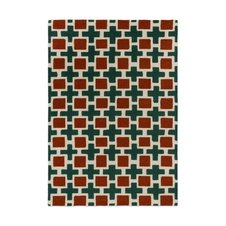Scion Hatch Rug Rust-230 x 160cm
