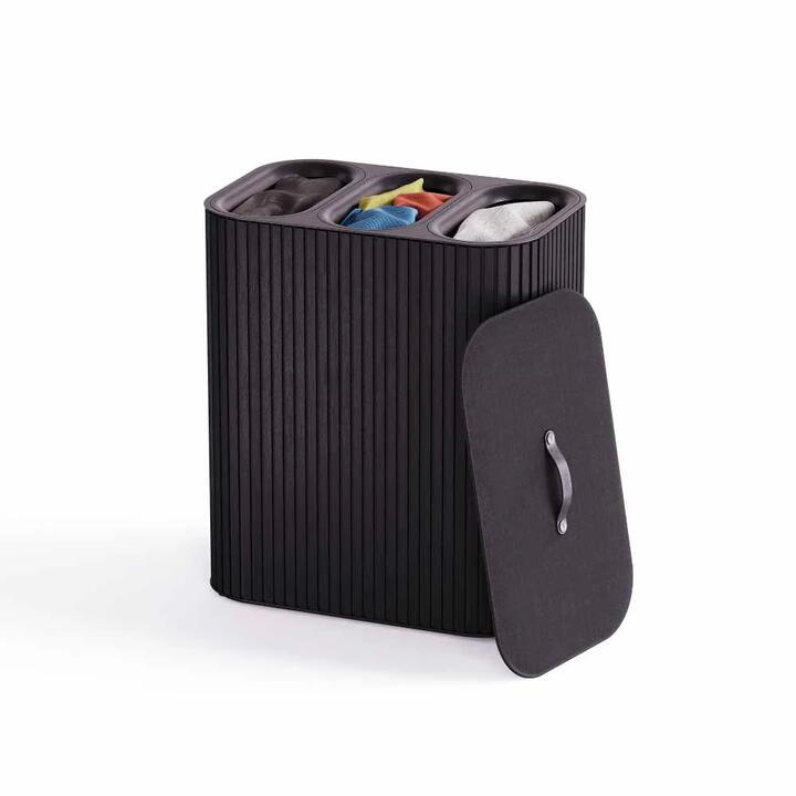 Joseph Joseph Tota Trio Luxe 90L Easy-Empty Bamboo Laundry Basket