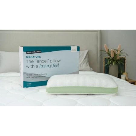 Protect-A-Bed Signature Tencel Jacquard Memory Foam Pillow Firm
