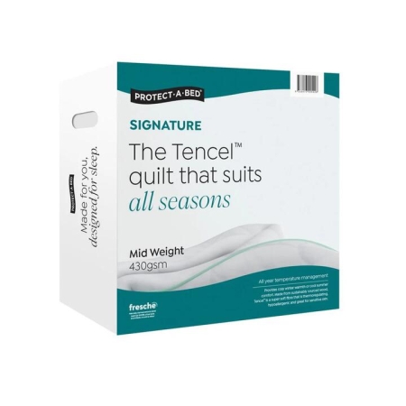Protect-A-Bed Signature Tencel Mid Weight Quilt-Super King