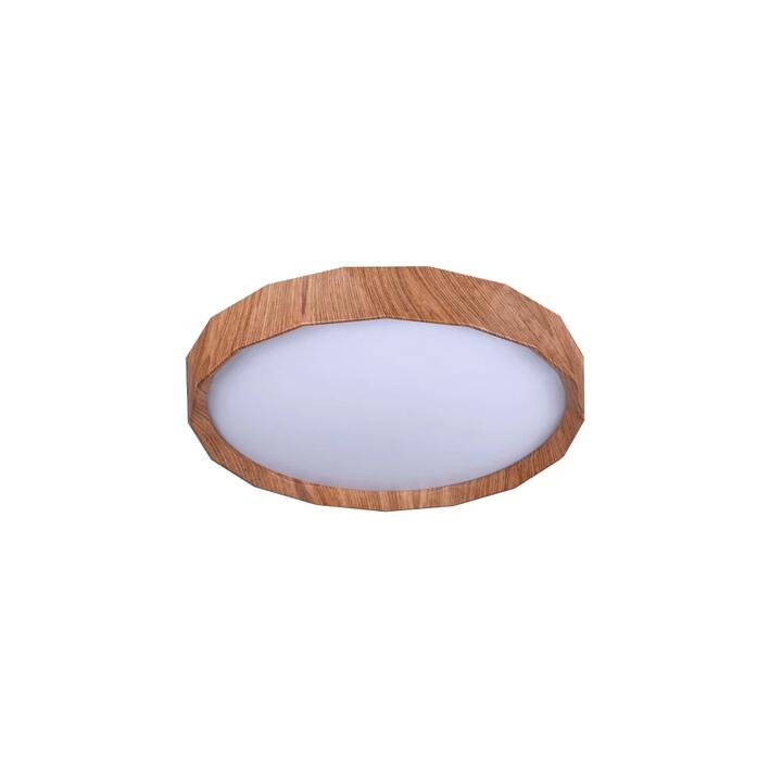 Kyer Modern CCT LED Ceiling Light Lamp Small Wood/White