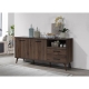 Osber Multi-Purpose Buffet Unit Sideboard Storage Cabinet Columbia Walnut