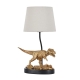 T-Rex Triumph Shape Desk Table Light Lamp Fabric Shade Gold