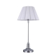 Loca Vintage Metal Base Fabric Shade Desk Table Light Lamp Chrome/White