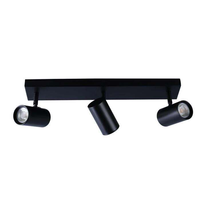 Aster Modern 3-Light Flush Ceiling Spot Track Light Lamp Black