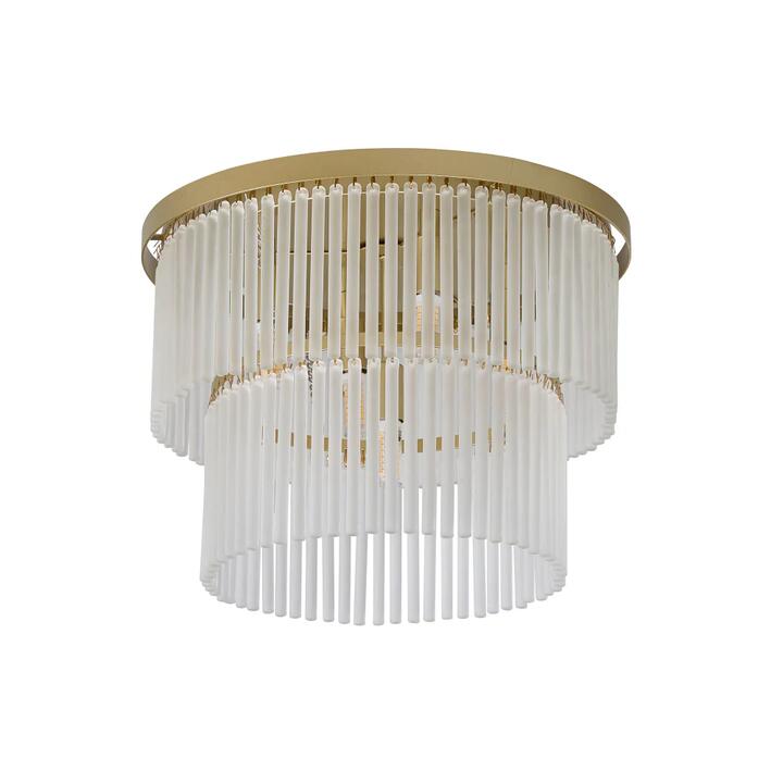 Pamela Luxury Frosted Glass Ceiling Lampg Light Gold