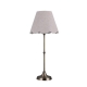 Pilon Classic Fabric Shade Desk Table Light Lamp Linen/Antique Brass