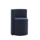 Maestro Furniture Nixie Barrel Fabric Accent Relaxing Dining Chair Navy Blue